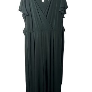 Lane Bryant Dark Green Maxi Dress